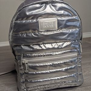 Dagne Dover Medium Silver Puff Dakota VGUC